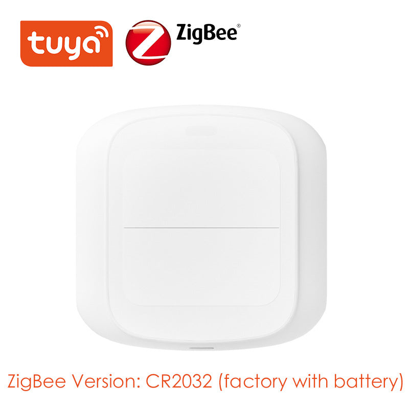 Tuya Smart WiFi/Zigbee 2-Button Wireless Scene Switch