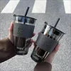 Customizable Thick Glass Handle-Style Double-Walled Eco-Friendly Food Grade Durable Portable Modern Luxury Travel Coffee Sets