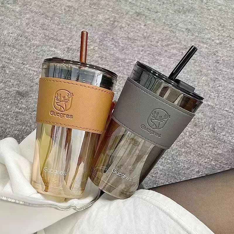 Customizable Thick Glass Handle-Style Double-Walled Eco-Friendly Food Grade Durable Portable Modern Luxury Travel Coffee Sets