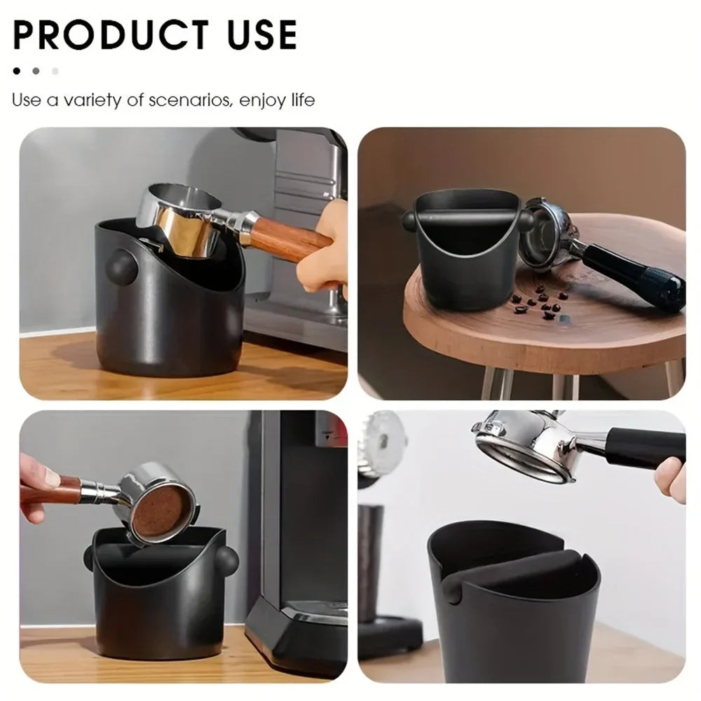 Coffee Knock Box Espresso Grounds Container Anti Slip Dump Bin Barista Accessories Cafe Grind Tools