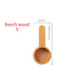 1PC Walnut coffee scoop, solid wood scoop, gram scoop, coffee powder and milk powder measuring spoon.